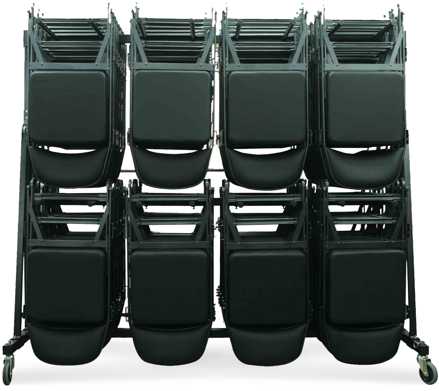 HG48 Portable Chair Storage Cart Spec Seats